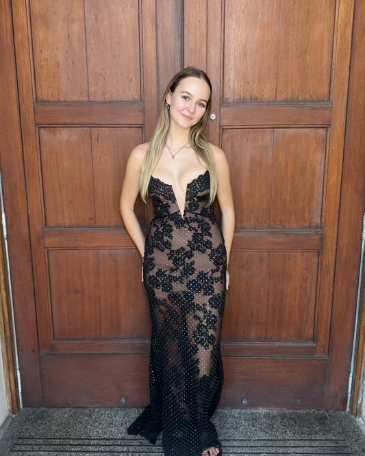 Rhinestone Maxi Gown