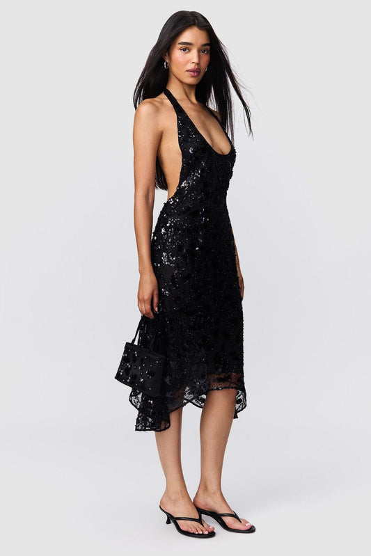 Giselle Sequin Lace Dress