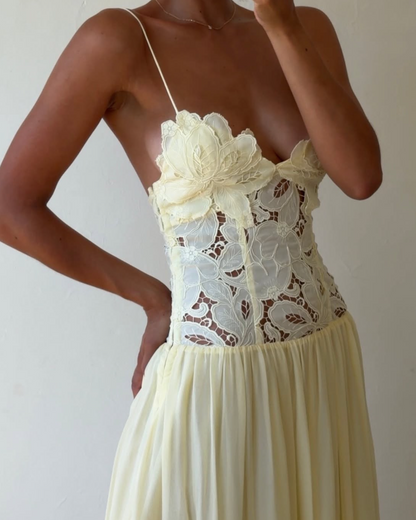 Stephanie Maxi Dress (Yellow)