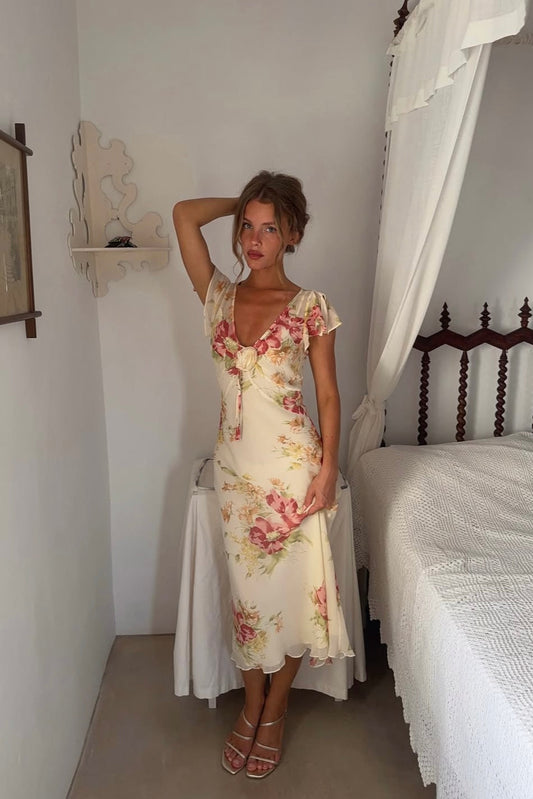 Mathilde Rosette Dress
